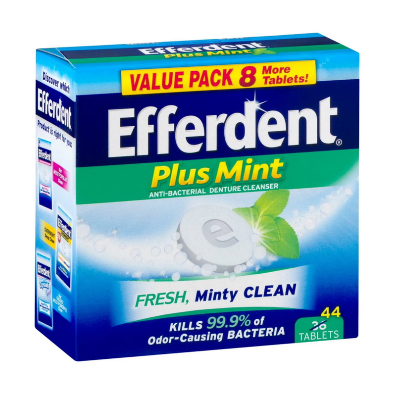 Efferdent Plus Mint Denture Cleanser Tablets 44ct
