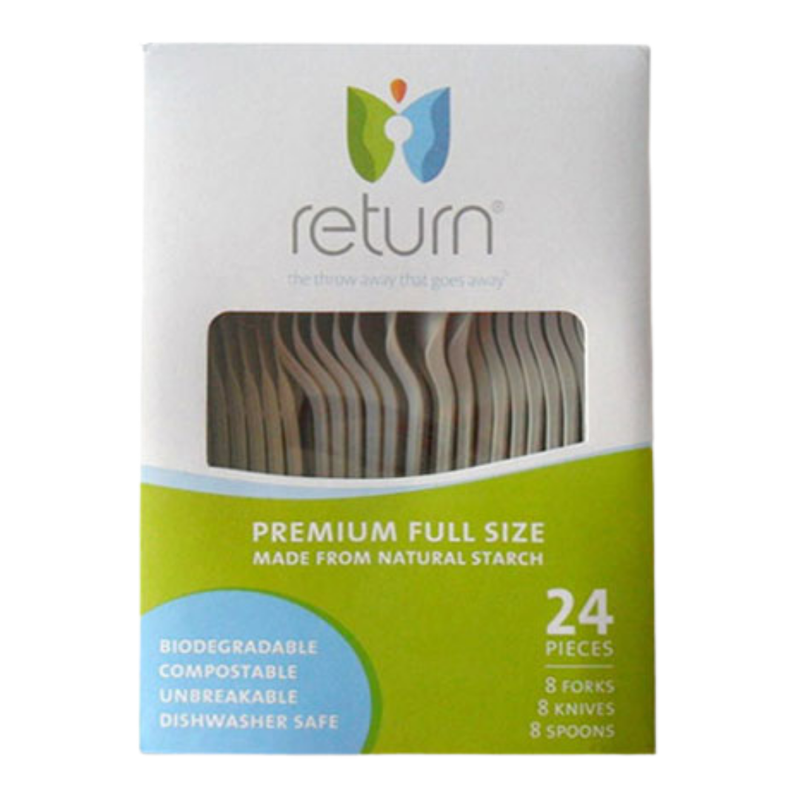 Biodegradable Cutlery Set (24ct)
