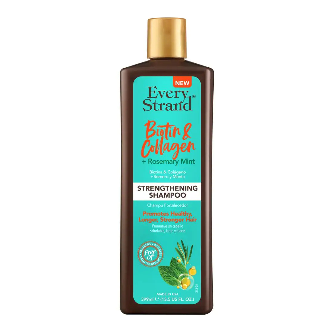 Every Strand Biotin Collagen Shampoo 13.5oz champu fortalecedor sin sulfatos