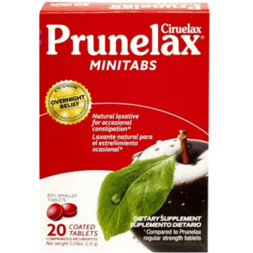 Prunelax Mini Tabs laxante suave natural 20 tabletas