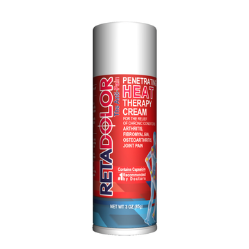Retadolor Heat crema analgésica efecto calor 3oz, alivia dolor muscular profundo