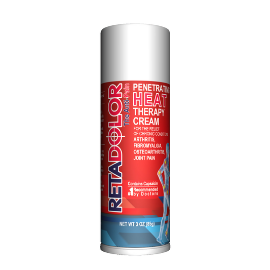Retadolor Heat crema analgésica efecto calor 3oz, alivia dolor muscular profundo