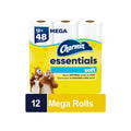 Charmin Essentials Soft Toilet Paper, 12 Mega Rolls (330 Sheets/Roll)