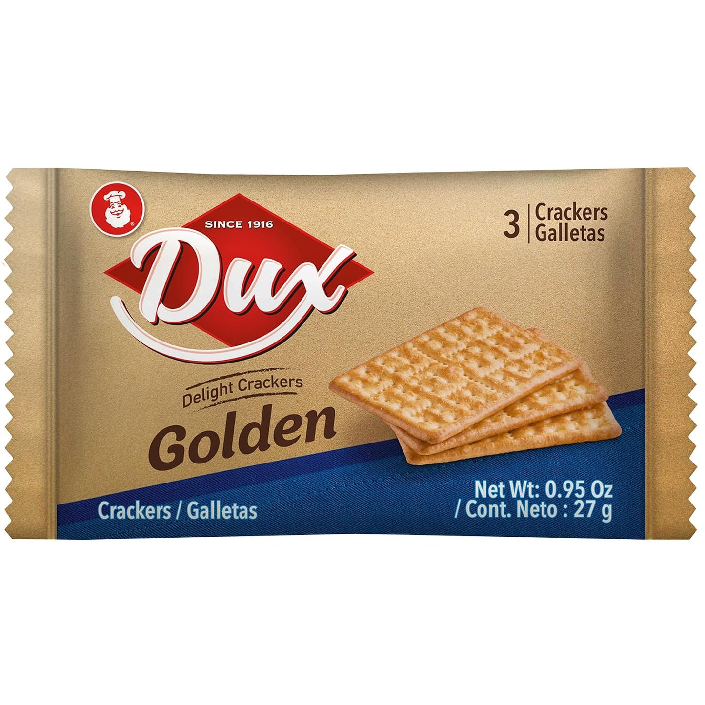Golden Delight Crackers, Dux 8.57 oz – 9 Paquetes Frescos