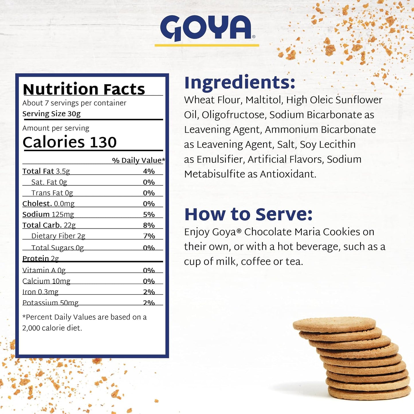 Galletas María Sin Azúcar GOYA 7.05 oz
