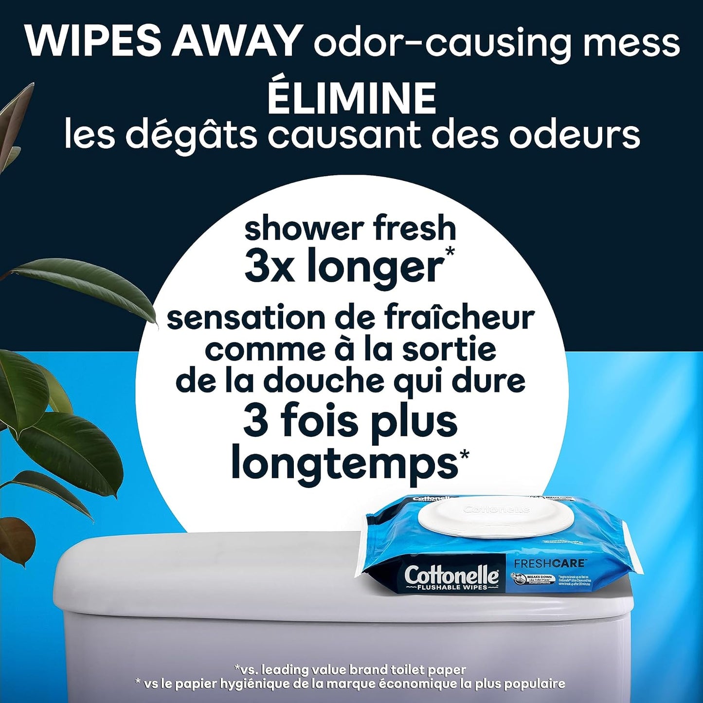 Cottonelle Flushable Wet Wipes for Adults, 1 Flip-Top Pack, 42 Wipes, Alcohol-Free, Plastic Free