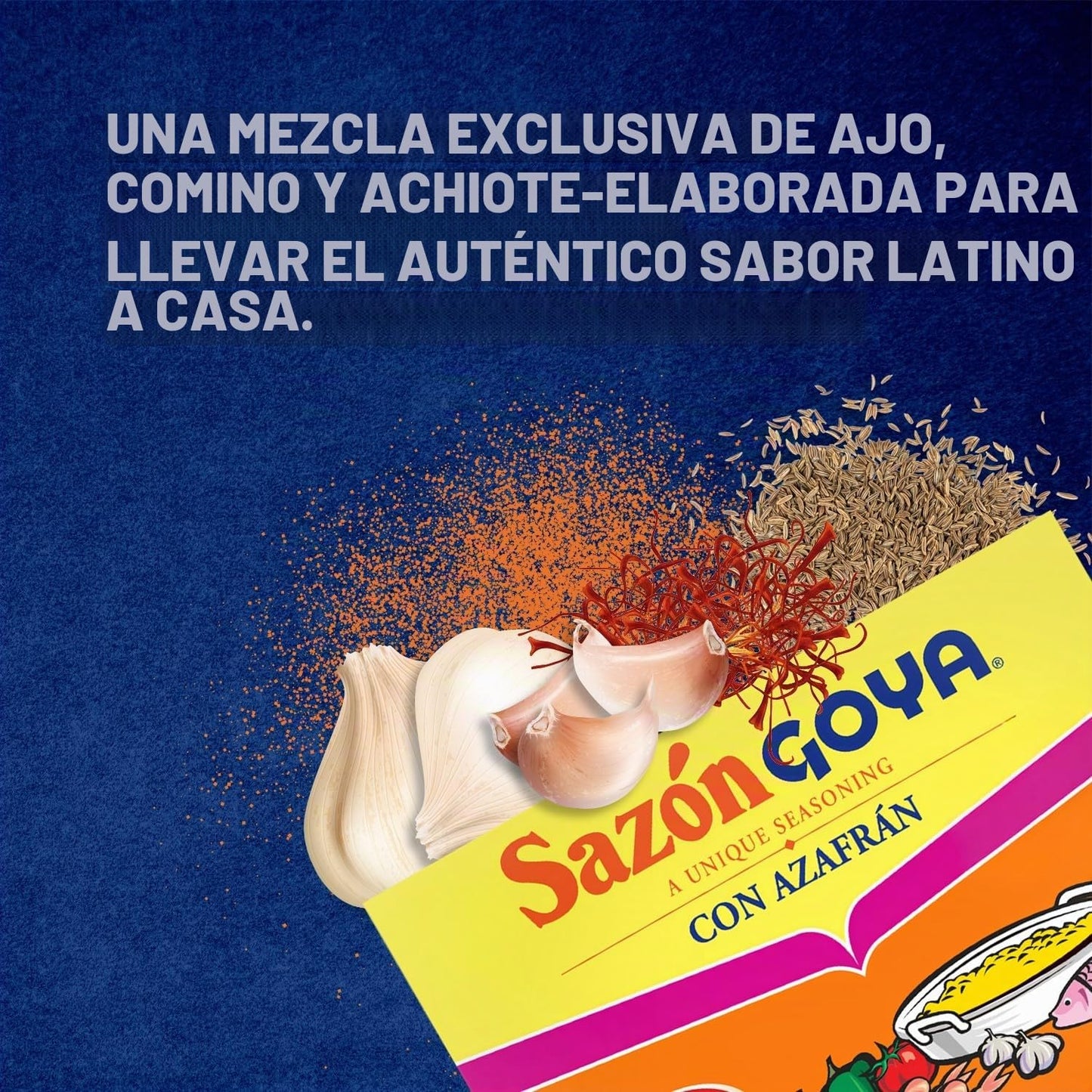 Sazón con Azafrán GOYA 1.41 oz (8 sobres)