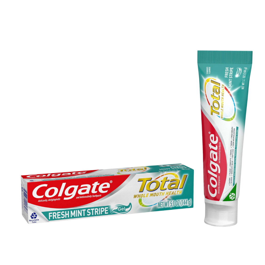 Colgate Total Fresh Mint Stripe Toothpaste 5.1oz pasta dental salud total