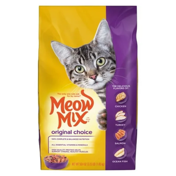 Comida seca para gatos Meow Mix Original Choice bolsa clásica de 3.15 lb