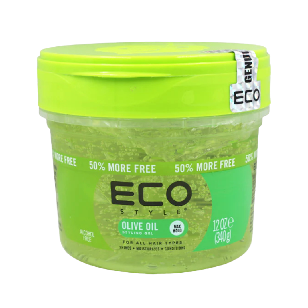 Gel fijador Eco Style Olive Oil con aceite de oliva 12oz