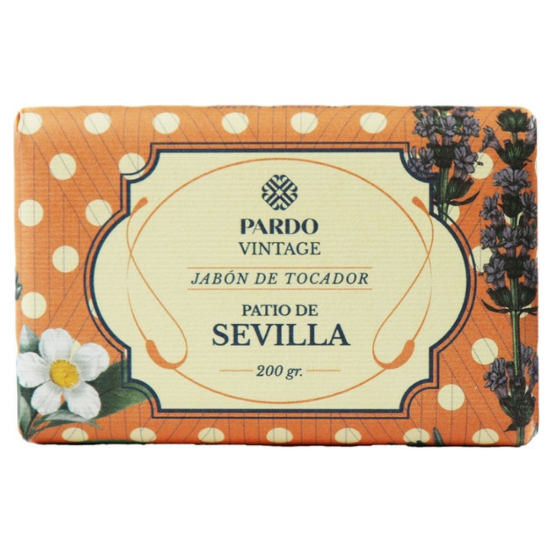 Pardo Vintage Soap Patio de Sevilla jabón tocador azahar 200g