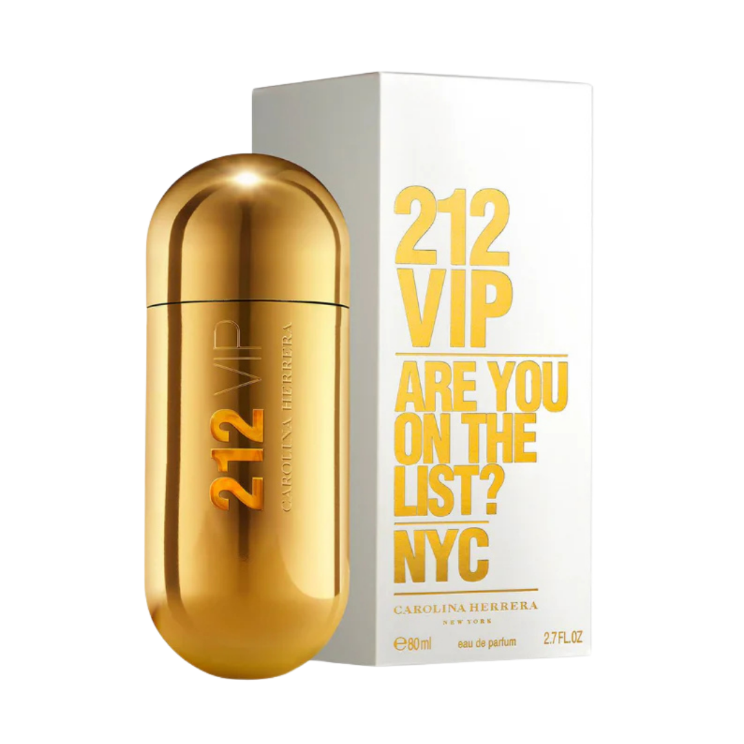 Carolina Herrera 212 VIP Eau de Parfum perfume mujer botella dorada 80ml