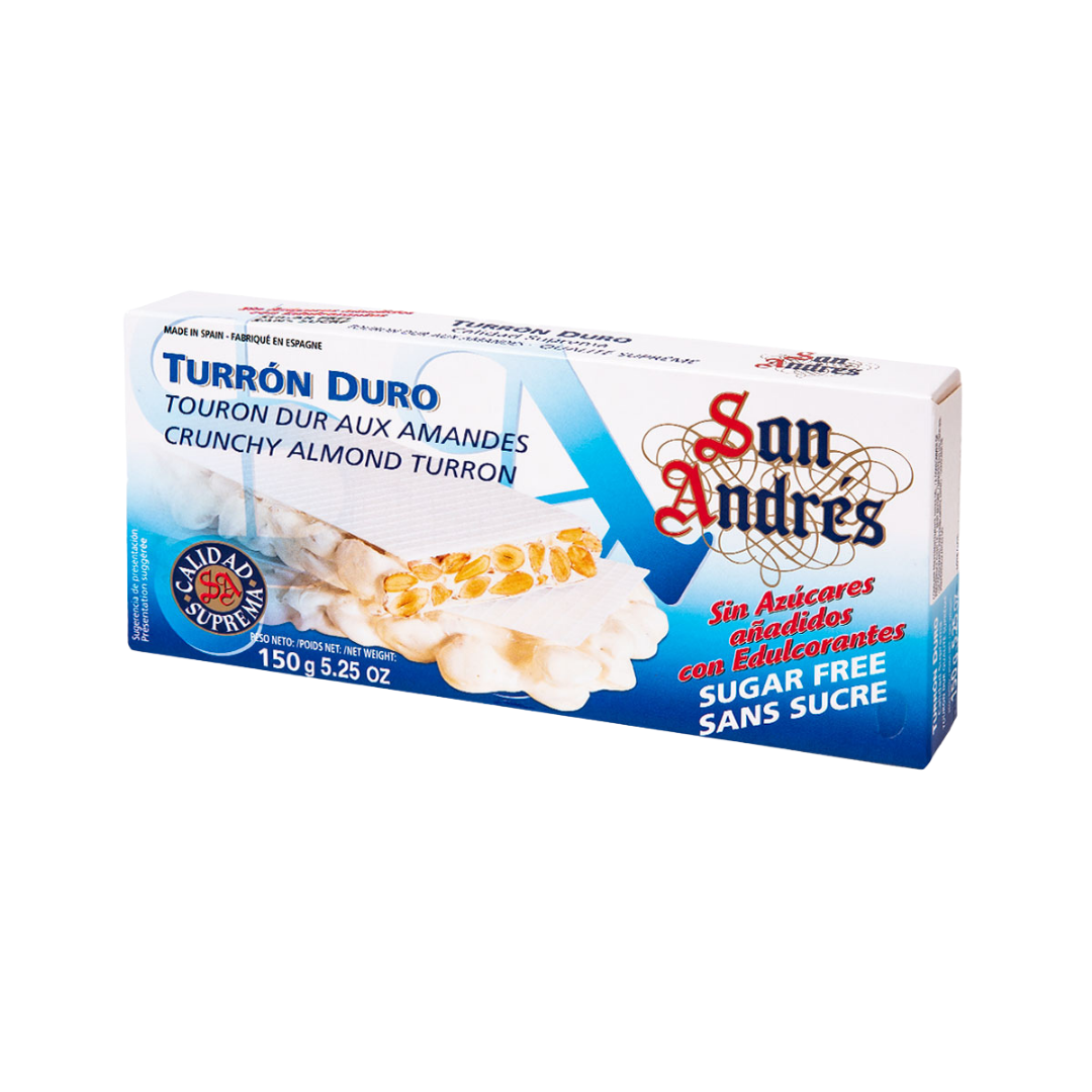 Turrón duro sin azúcar crujiente 150g