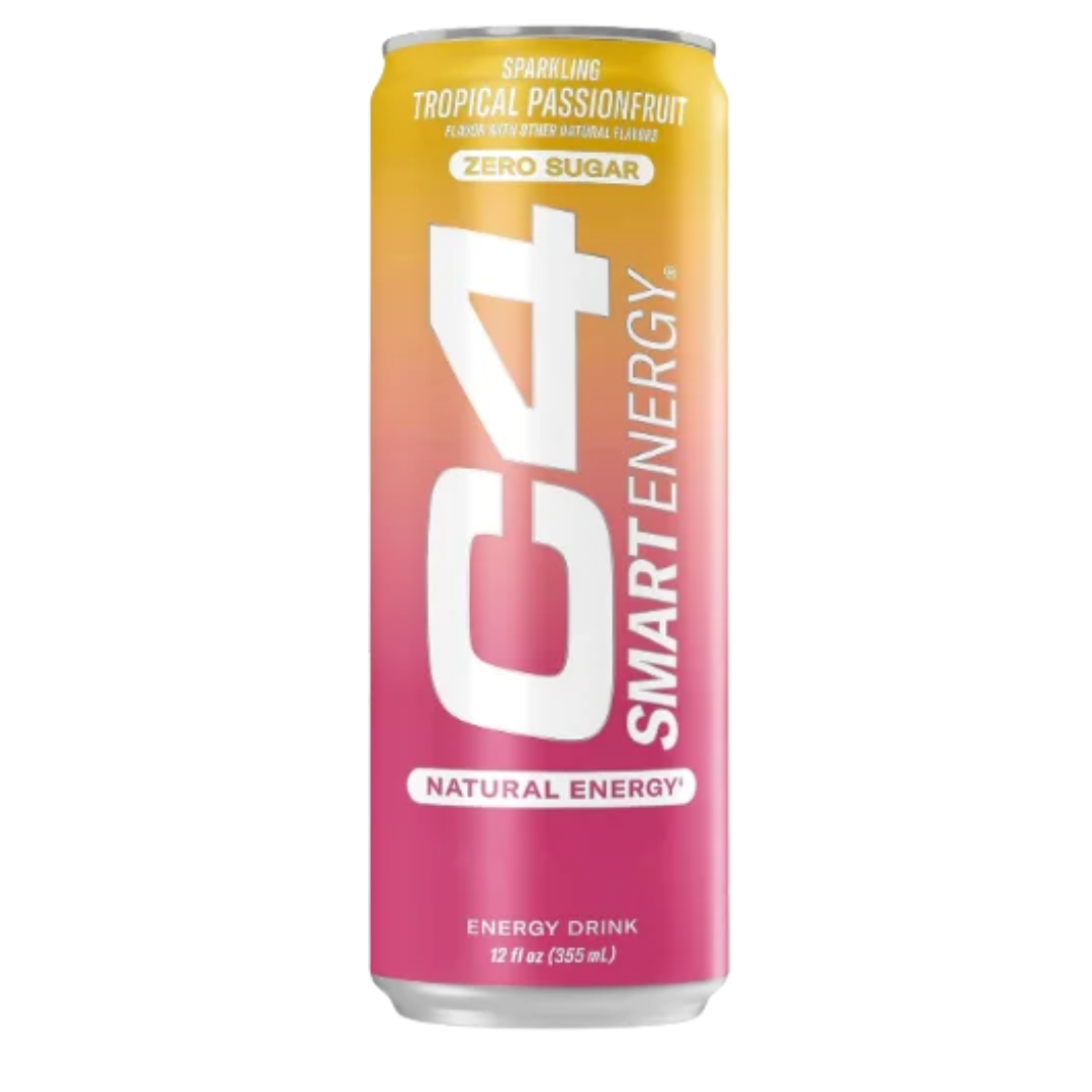 C4 Smart Energy Tropical Passion Fruit bebida energética 12oz