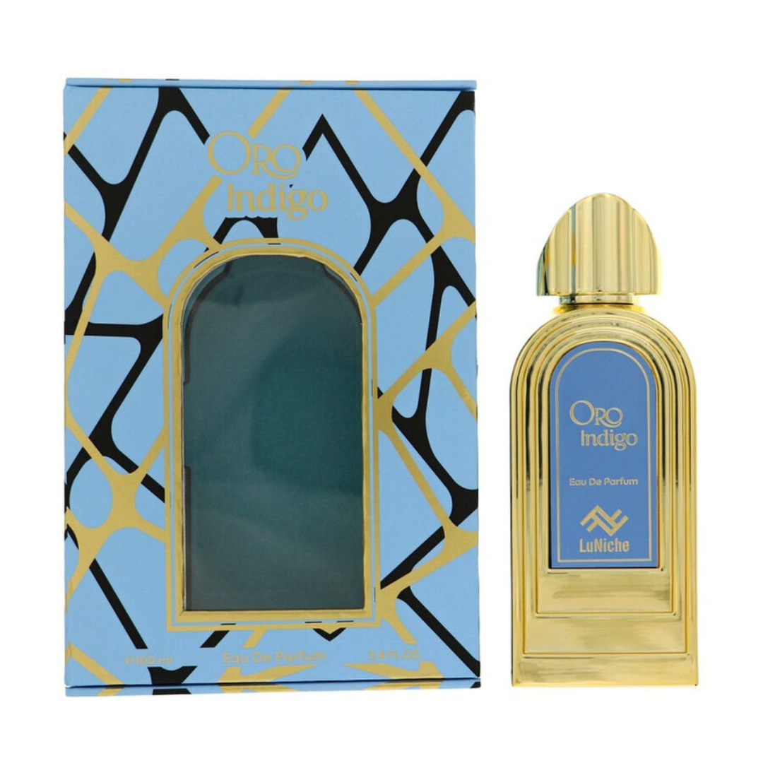 Luniche Oro Indigo Eau de Parfum Unisex 3.4oz – fragancia elegante y versátil