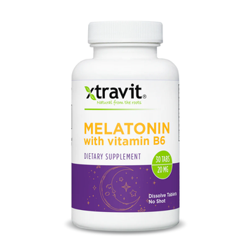 Suplemento para dormir Xtravit Melatonina 20mg con Vitamina B6