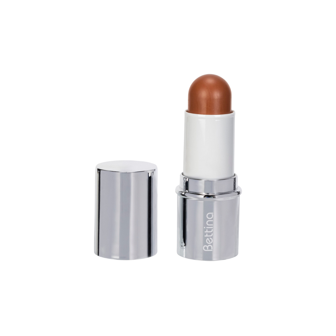 Barra de bronceador en crema Bettina Blush n' Go en color café Bronzed Babe.