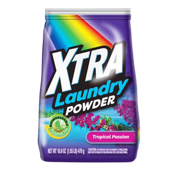 Xtra Laundry Powder Tropical Passion detergente en polvo 16.9oz