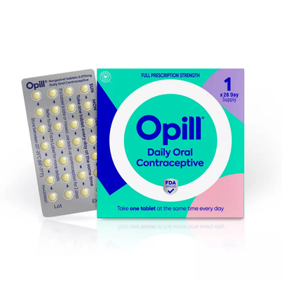 Opill Oral Contraceptive píldora anticonceptiva 28 días