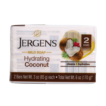 Jabón en barra Jergens Hydrating Coconut pack de 2 unidades