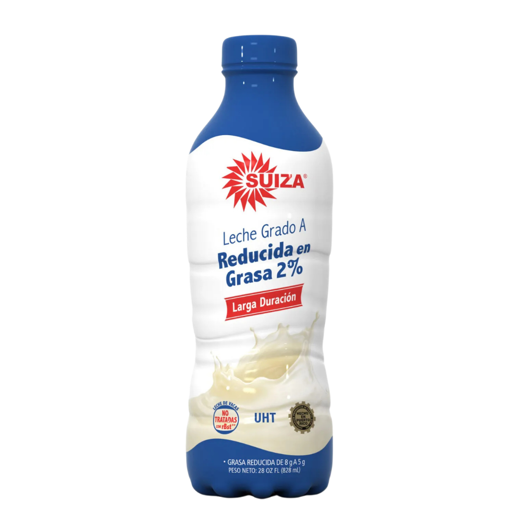 Leche Suiza Larga Duración 2% reducida en grasa 28oz