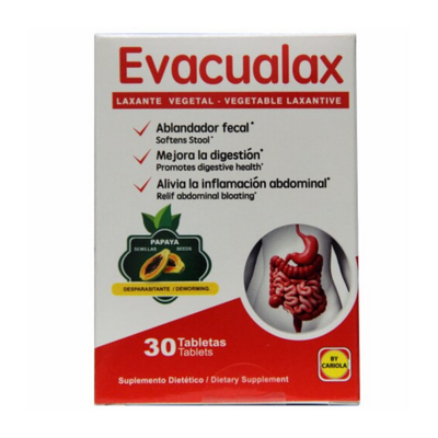 Evacualax Natural Laxative Capsules (30ct)