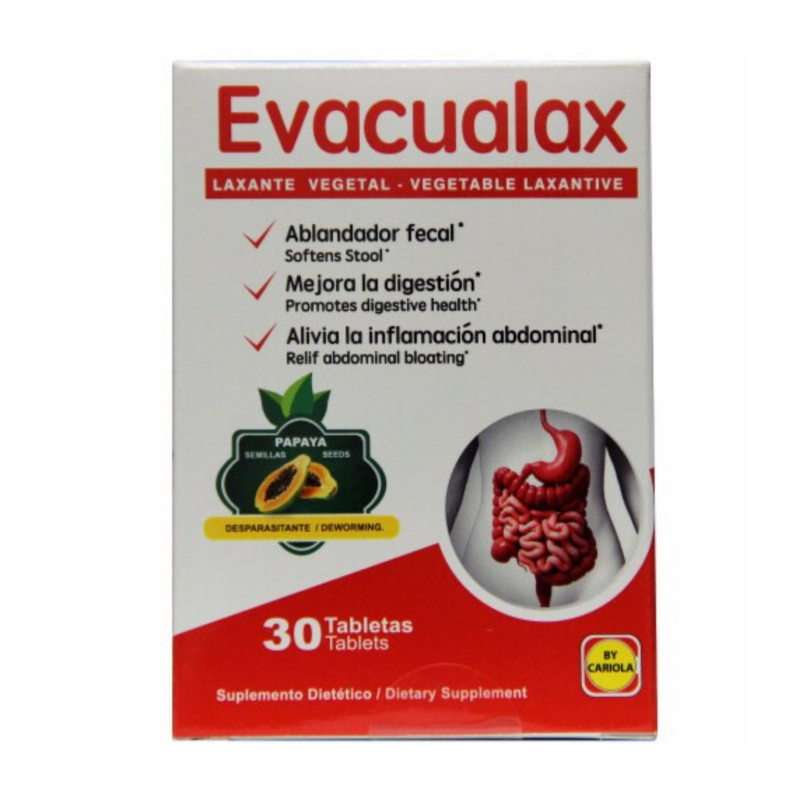 Evacualax Natural Laxative Capsules (30ct)