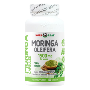 Moringa Oleifera suplemento en cápsulas 120ct, energía y bienestar diario