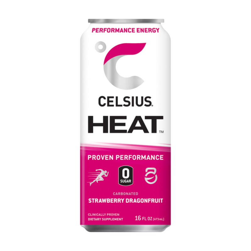 Celsius Heat Strawberry Dragonfruit Performance Energy Drink (16oz)