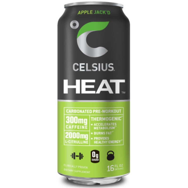 Celsius Heat Apple Jack'd Performance Pre-Workout Drink (16oz)