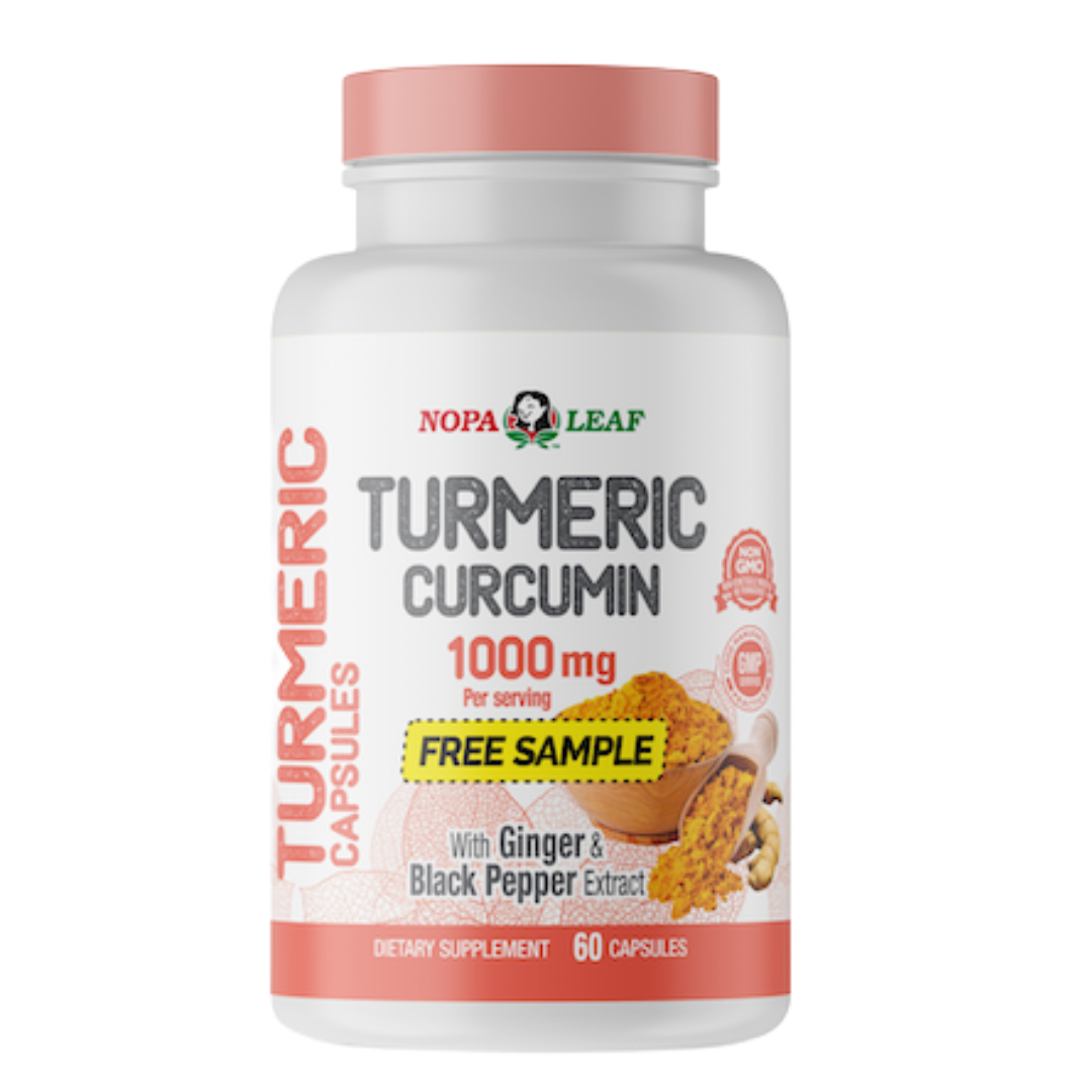 Cápsulas de Cúrcuma Nopa Leaf Turmeric Curcumin con jengibre 60 unidades