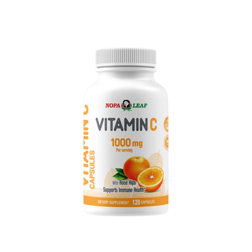 Vitamin C suplemento 1000mg 120 cápsulas, defensas altas y energía diaria