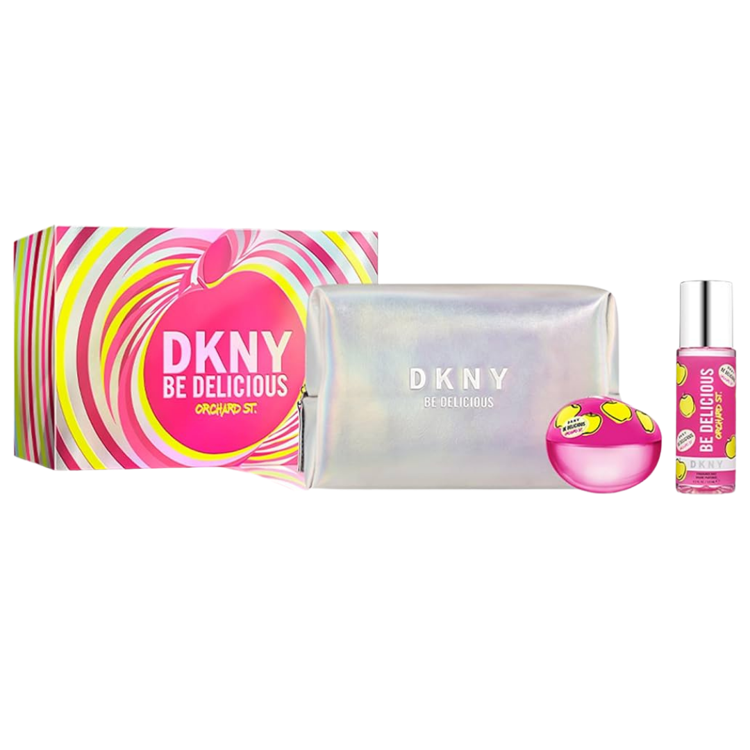 DKNY Be Delicious Orchard St Gift Set estuche perfume mujer 3 piezas