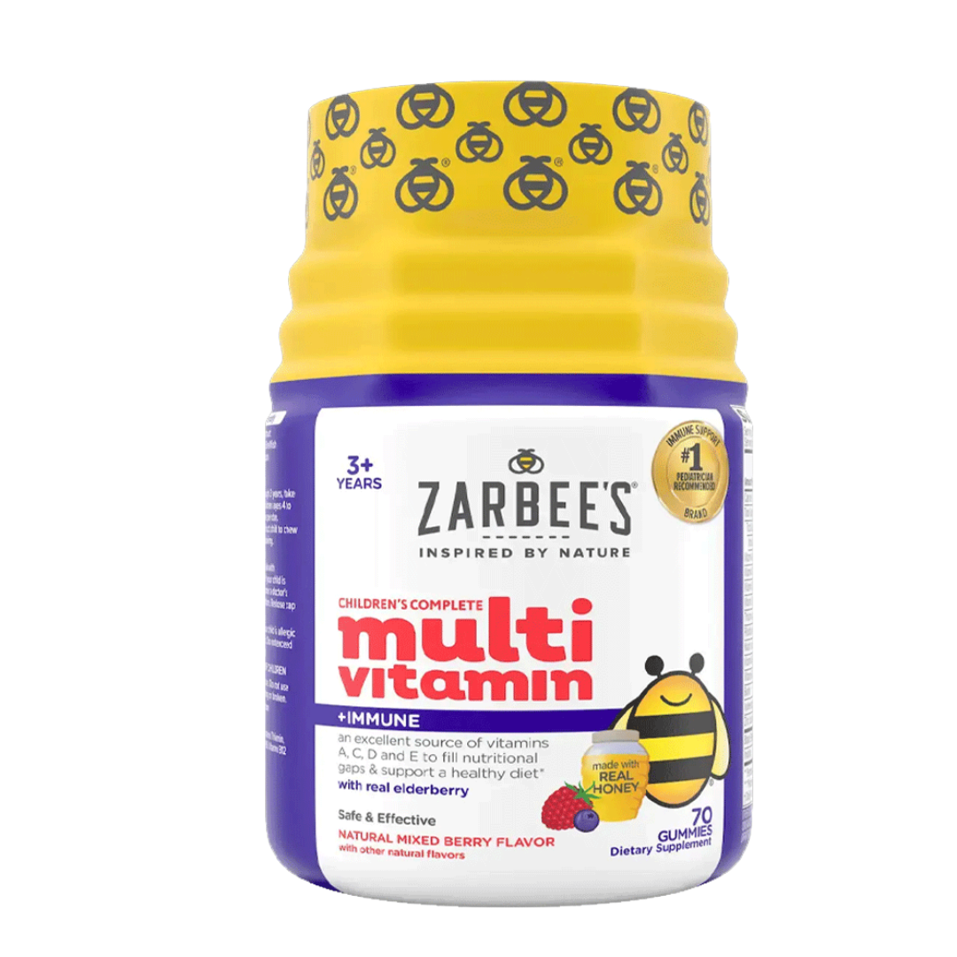Zarbee's Children's Multivitamin Immune Gummies 70ct saúco defensas niños