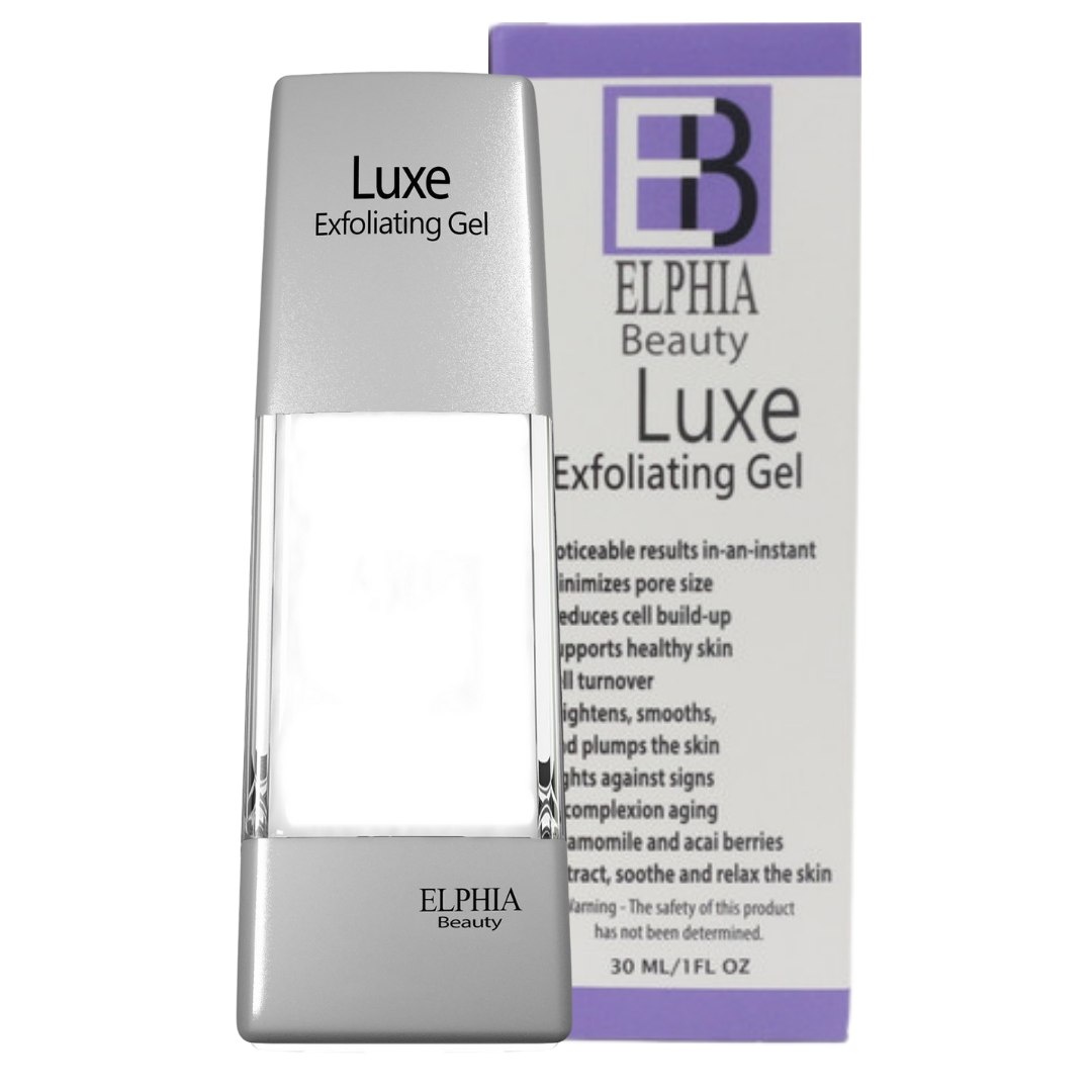 Gel exfoliante facial Elphia Beauty Luxe con Acai y Manzanilla de 30ml