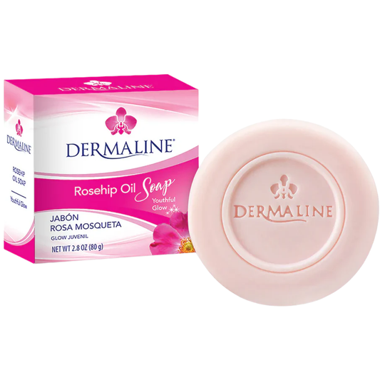 Jabón facial Dermaline de Almendra y Avena limpieza suave 80g