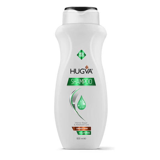 HUGVA Shampoo Greasy Hair 600ml, controla grasa y da frescura