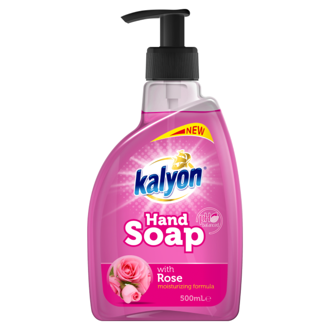 Kalyon Liquid Hand Soap Rose jabón líquido manos rosas 500ml