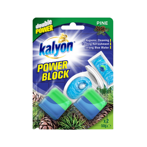 Kalyon Power Rezervuar Block Pine inodoro fragancia pino 2x50g