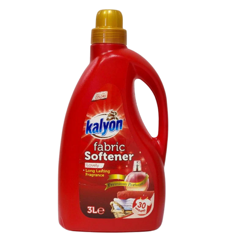 Kalyon Fabric Softener Lovely Long Lasting Fragrance (3 L)