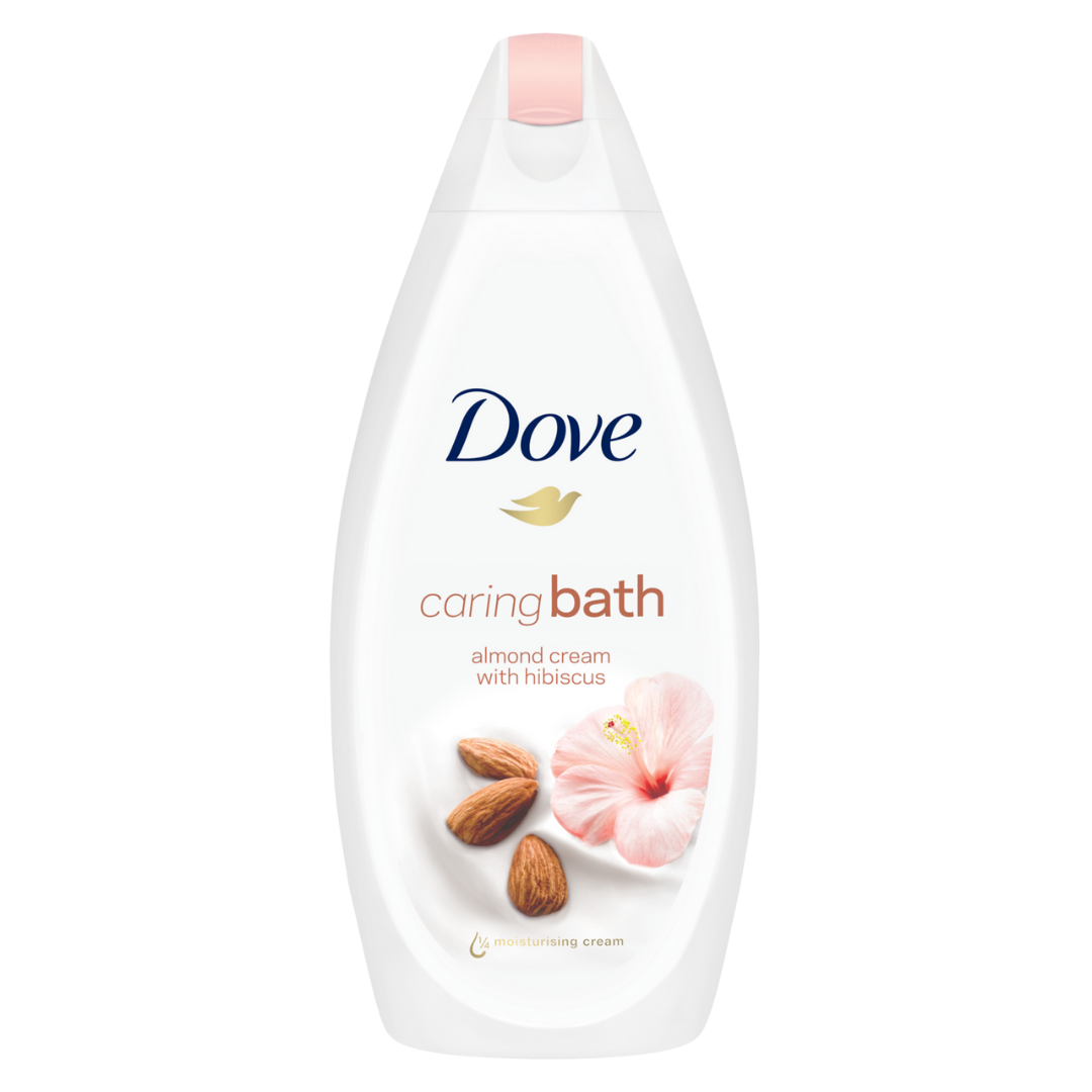 Dove Caring Bath Almond Cream with Hibiscus 450ml crema de baño
