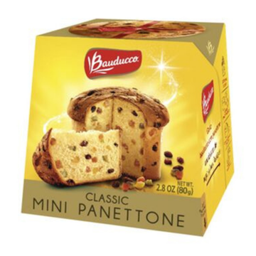 Mini panettone fruit bizcocho italiano frutas 2.8oz