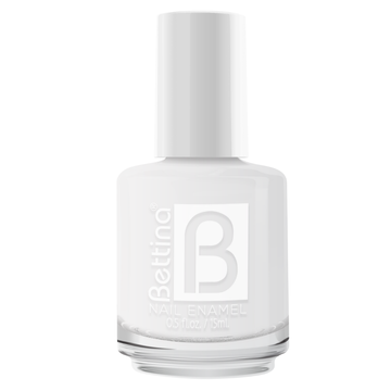 Esmalte Bettina White 1200 blanco puro intenso uñas clásicas