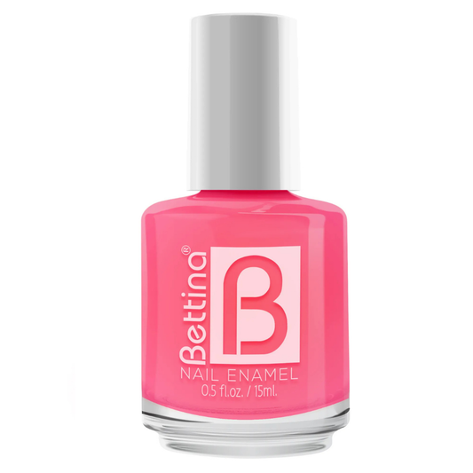 Bettina N. Trapeze 1524 esmalte naranja coral uñas modernas vibrantes
