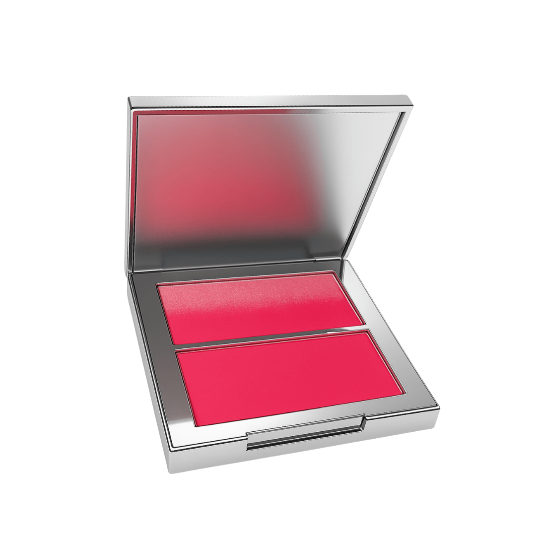Compacto de rubor Bettina Blush 2 Impress tono Coral con espejo.