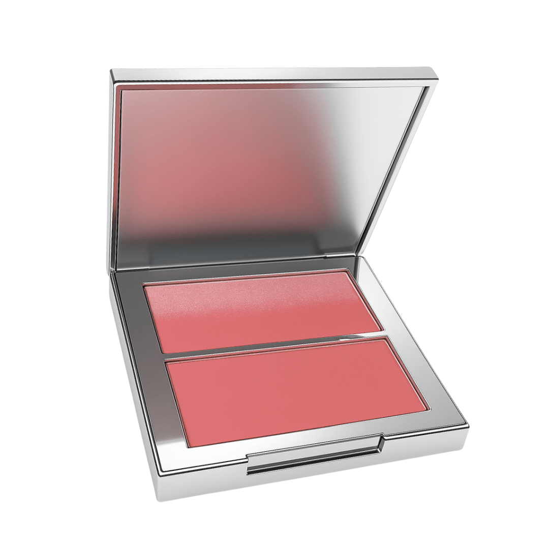 Dúo de rubores Bettina Blush 2 Impress en tono Bubbly Pink con espejo.