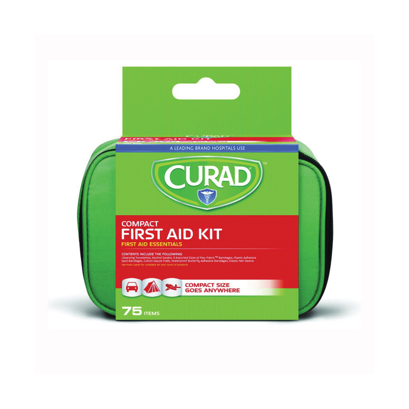 Curad Compact First Aid Kit Essentials (75 Items)