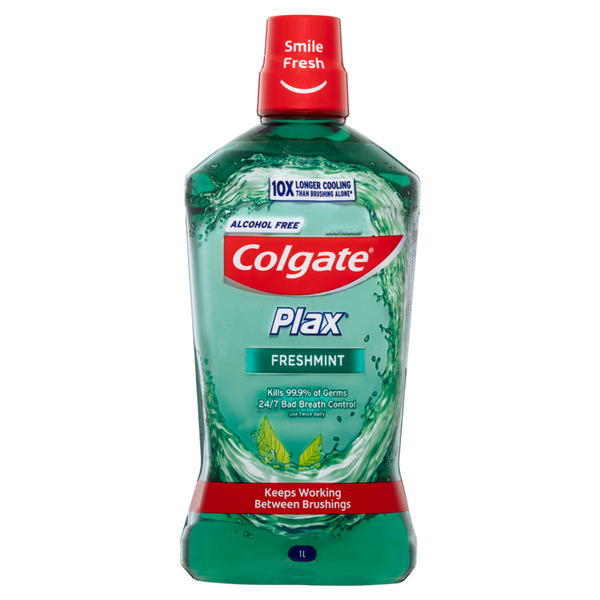 Colgate Plax Freshmint Mouthwash Alcohol-Free (33.8 oz)