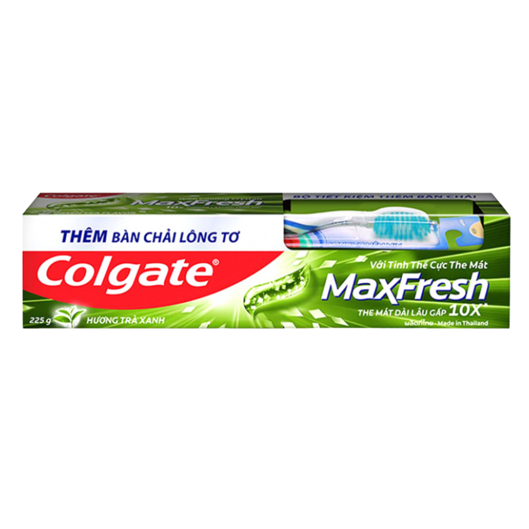 Colgate Max Fresh Green Tea Toothpaste 225g pasta dental cepillo