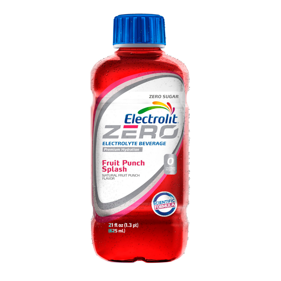 Electrolit Zero Fruit Punch 21oz sin azúcar